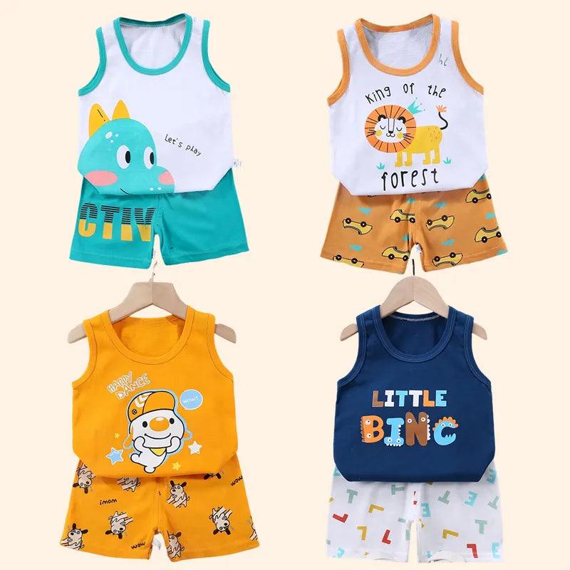 Conjunto Infantil de Verão em Cotton - Estilo e Conforto em 2 Peças!