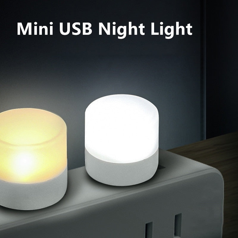 Mini Lâmpadas USB Luz Quente e Fria